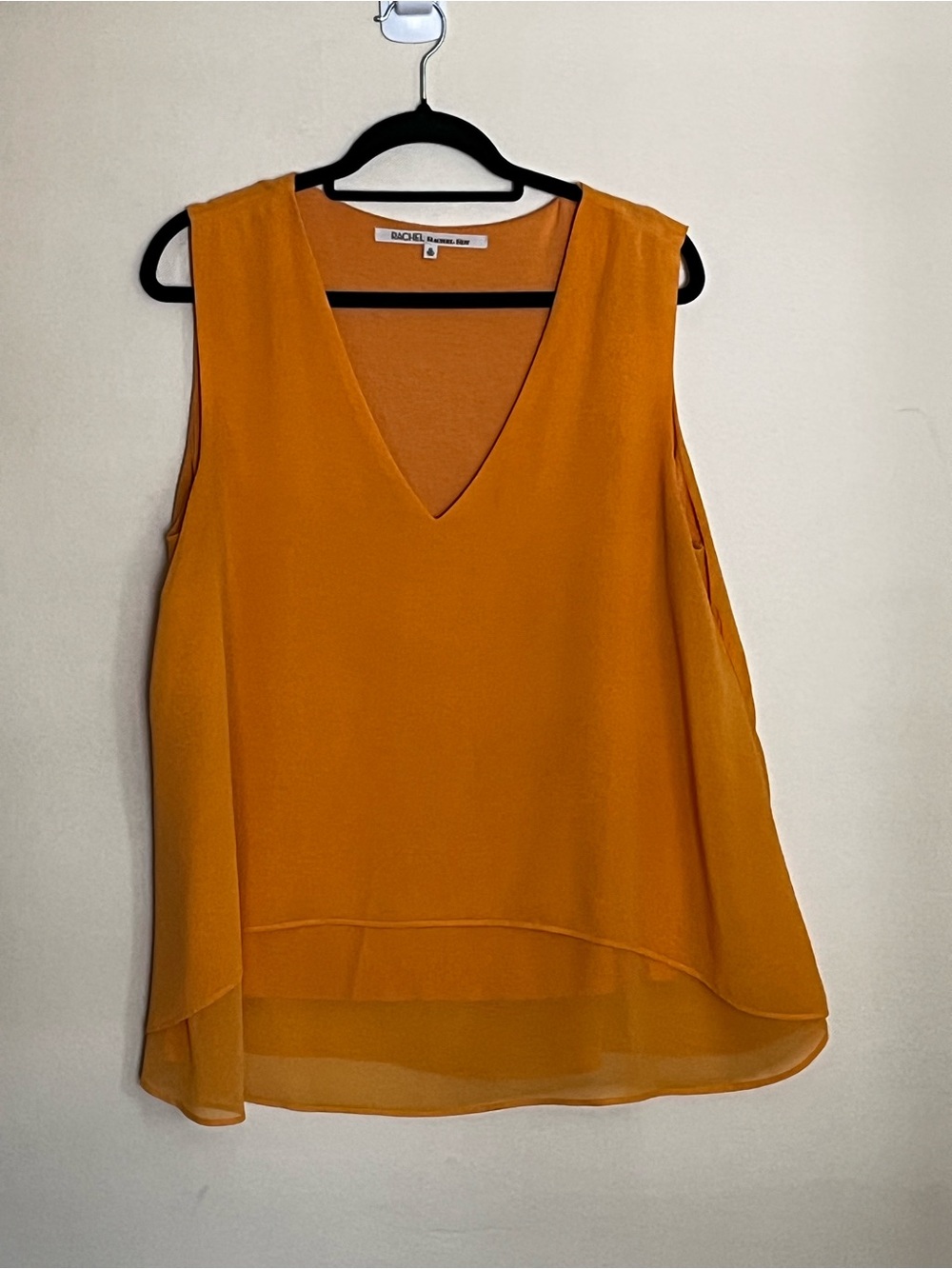 Rachel Roy Sleeveless Blouse Orange Size XL